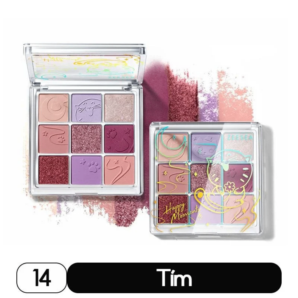 Bảng phấn mắt 9 ô Zeesea Dreamland Eyeshadow độ lên màu chuẩn và bám màu ổn định