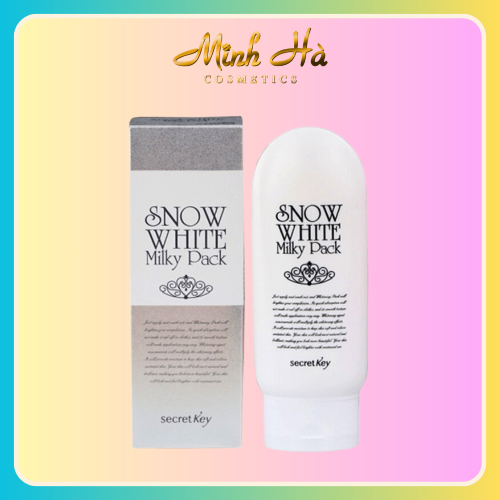 Kem trắng da body Snow White Milky Pack Secret key 200g