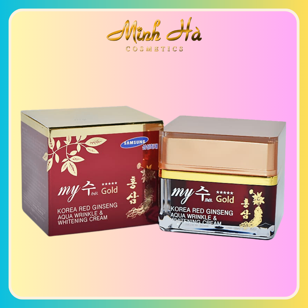Kem dưỡng nhân sâm My Jin Gold Korea Red Ginseng 50ml dưỡng trắng chống lão hóa