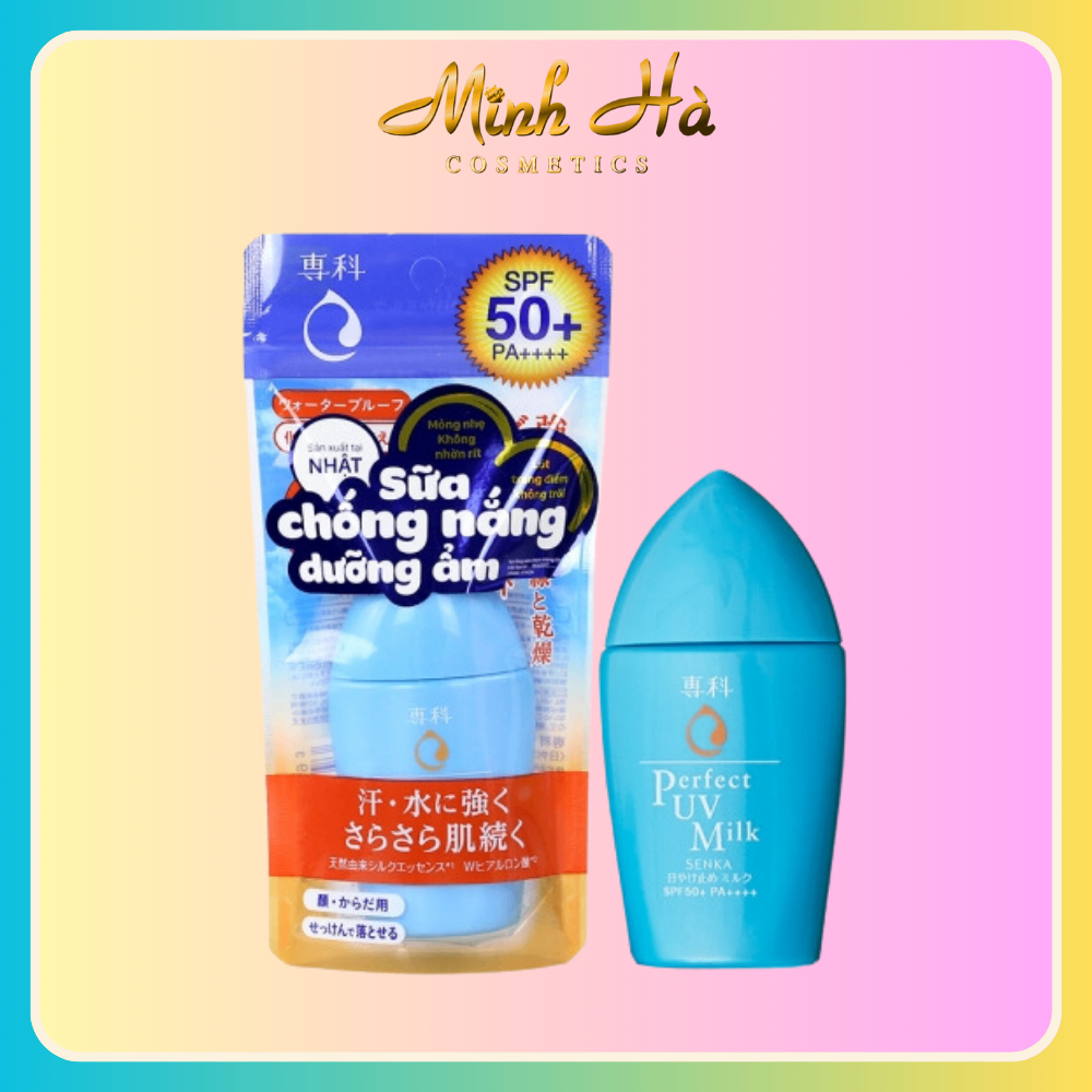 Sữa chống nắng Senka Perfect UV Milk 40ml mỏng nhẹ không nhờn rít