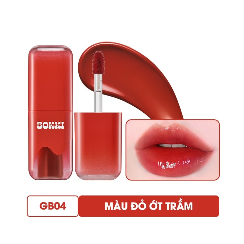 Son tint bóng Black Rouge Glow Bokki Tint 4.85g mỏng nhẹ căng bóng môi