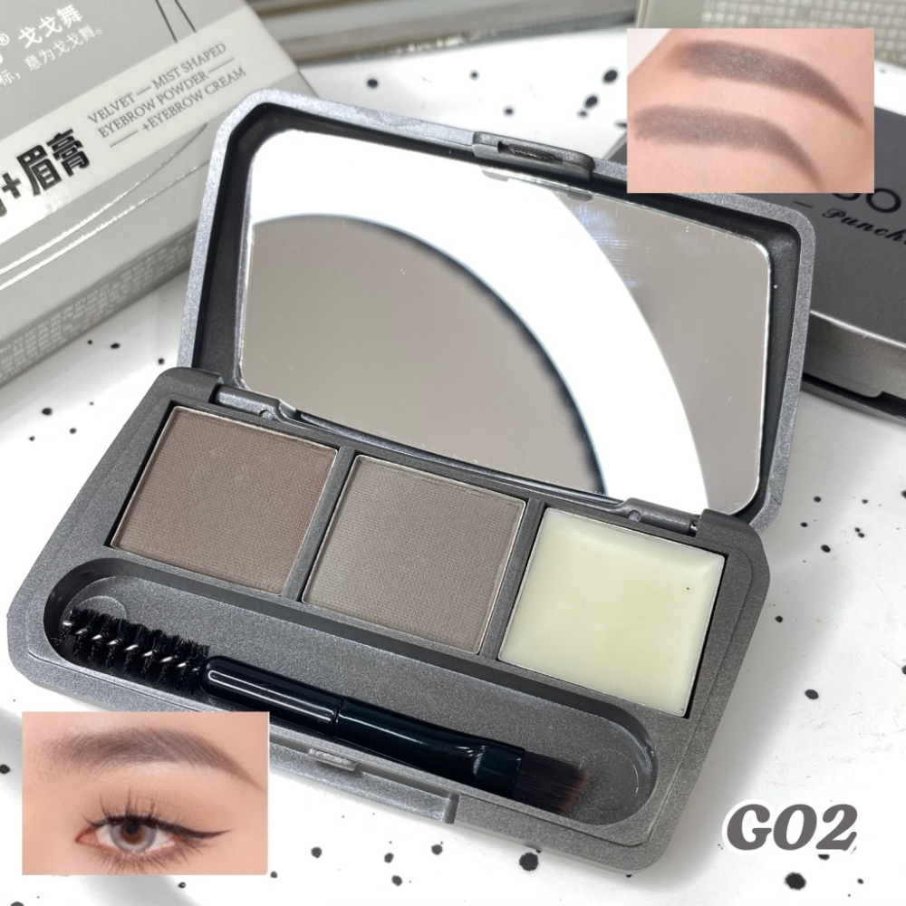 Bột tán chân mày GoGo Tales 4.4g bám đều màu tự nhiên