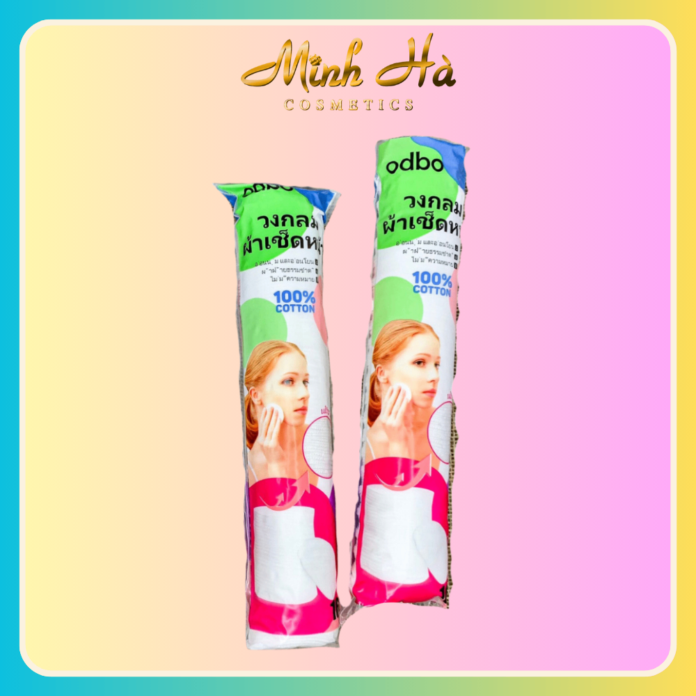 Bông tẩy trang Odbo 168 miếng 100% cotton mềm mịn