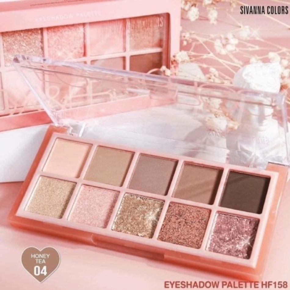 Phấn mắt Sivanna Colors Eyeshadow Palette Fox & Frog HF158 11g tông đào nhẹ nhàng
