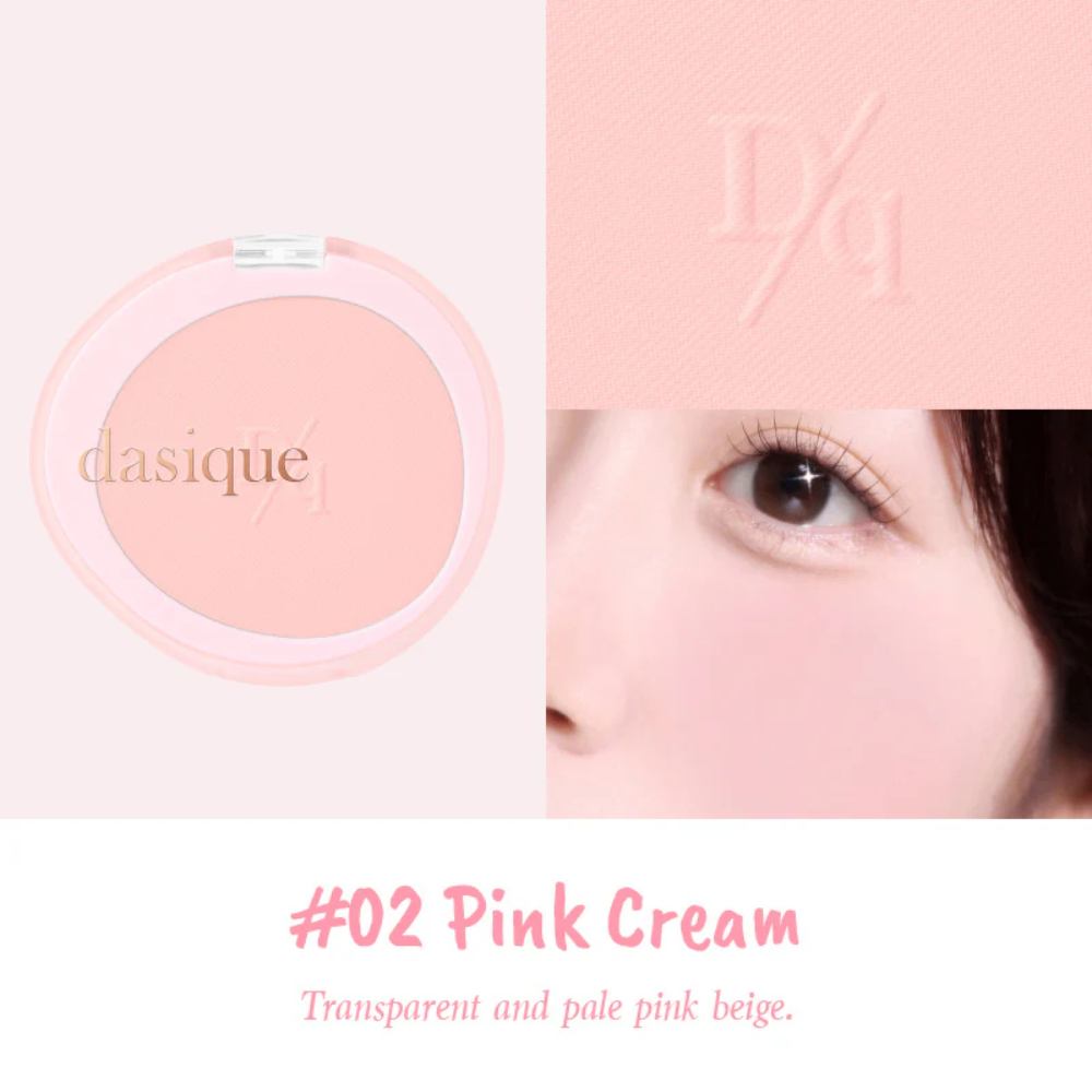 Phấn má hồng Dasique Soft Blur Cheek 5.7g chất phấn dễ tán mang lại lớp nền mịn màng