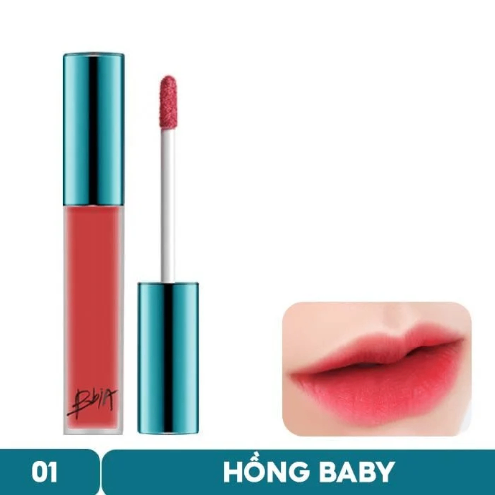Son kem lì BBIA Last Velvet Lip Tint Version 1 5g lên môi mướt mịn bền màu