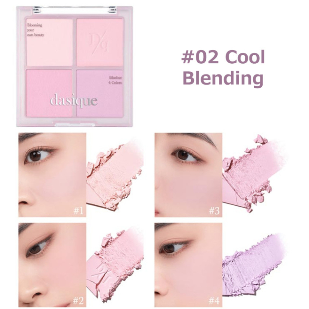 Bảng phấn má hồng Dasique Blending Cheek chất phấn mềm mịn lên màu tự nhiên