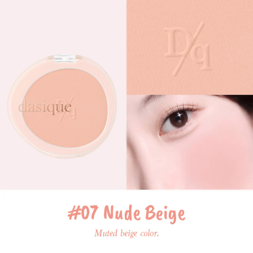 Phấn má hồng Dasique Soft Blur Cheek 5.7g chất phấn dễ tán mang lại lớp nền mịn màng