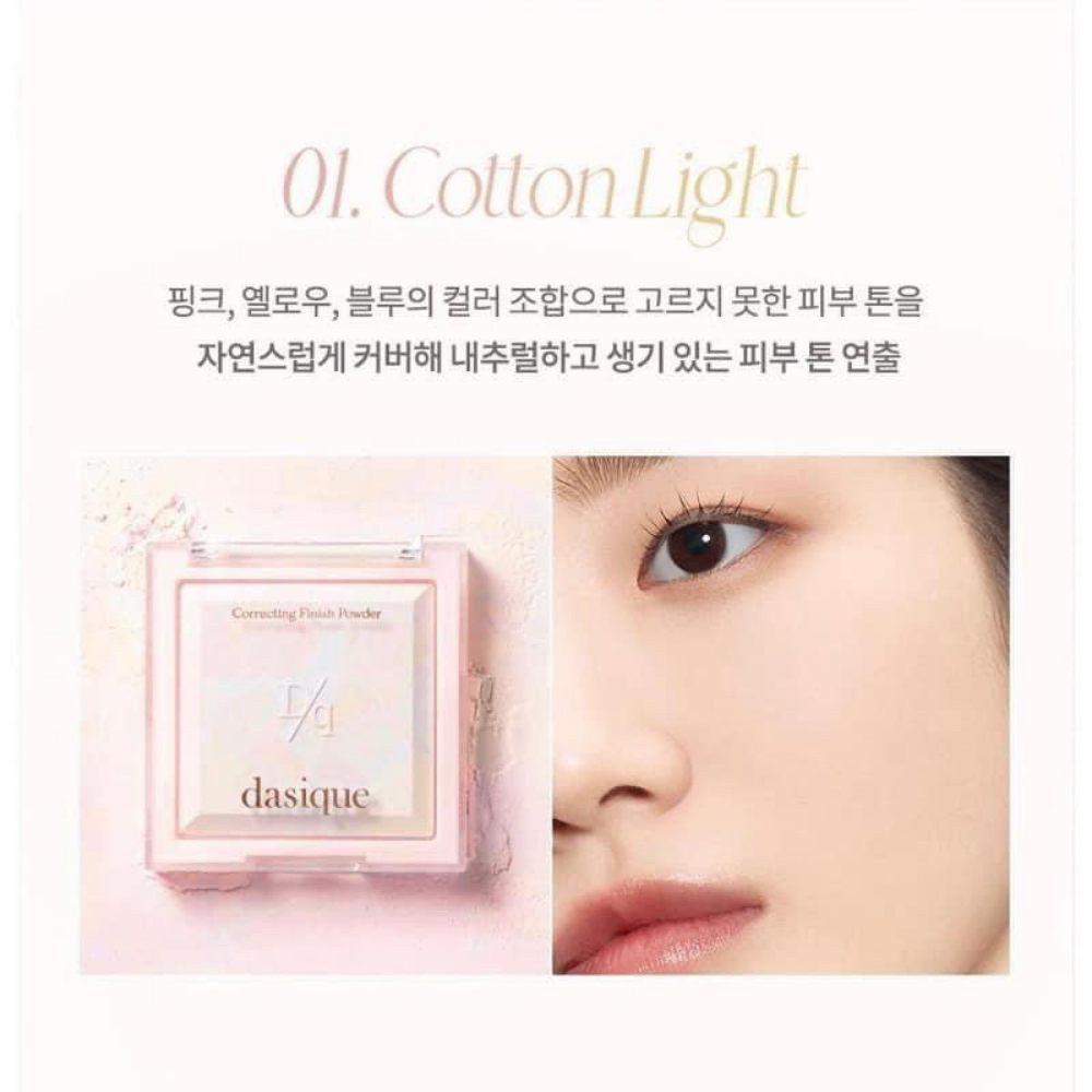 Phấn phủ hiệu chỉnh tone da Dasique Correcting Finish Powder 17g điều chỉnh sắc tố da đều màu