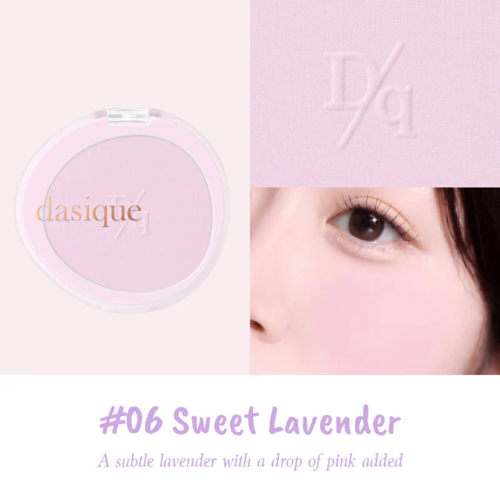 Phấn má hồng Dasique Soft Blur Cheek 5.7g chất phấn dễ tán mang lại lớp nền mịn màng