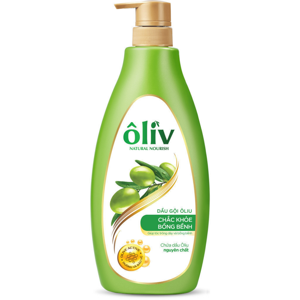 Dầu gội dưỡng tóc Ôliv 650ml phục hồi tóc hư tổn ngăn gãy rụng chắc khỏe bồng bềnh