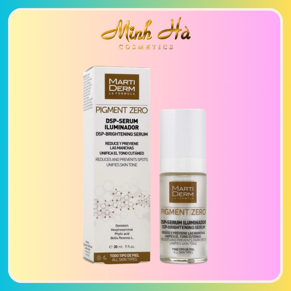 Tinh chất MartiDerm Pigment Zero DSP-Serum Iluminador 30ml làm sáng da, mờ thâm