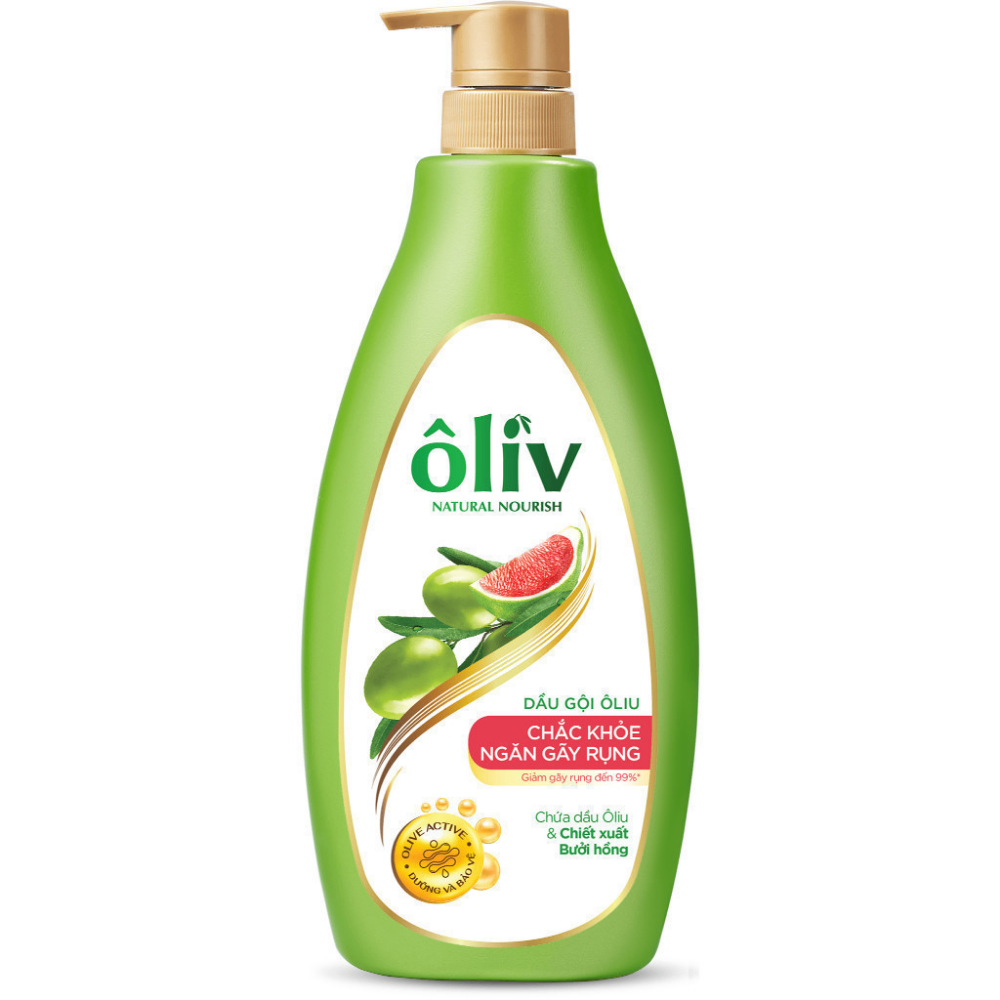 Dầu gội dưỡng tóc Ôliv 650ml phục hồi tóc hư tổn ngăn gãy rụng chắc khỏe bồng bềnh