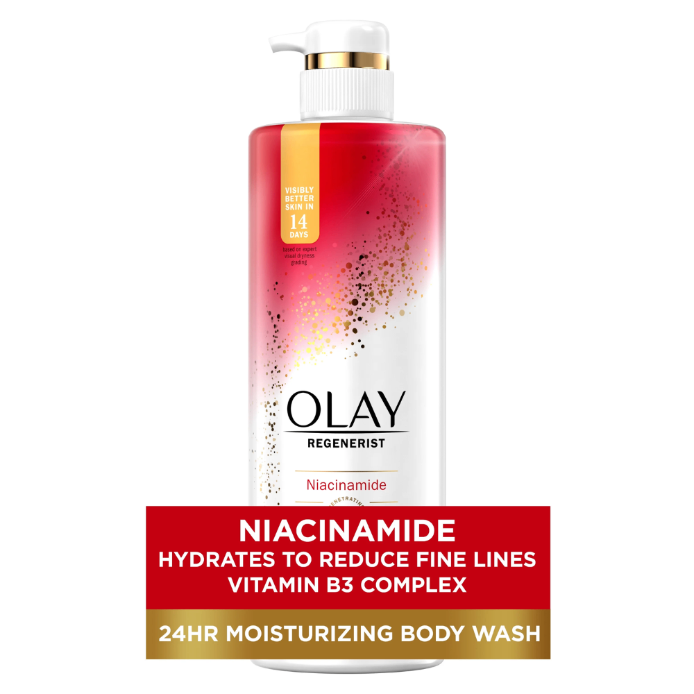 Sữa tắm Olay Regenerist Niacinamide, Olay Retinol 591ml (Bản Mỹ) dưỡng ẩm trắng da cung cấp B3