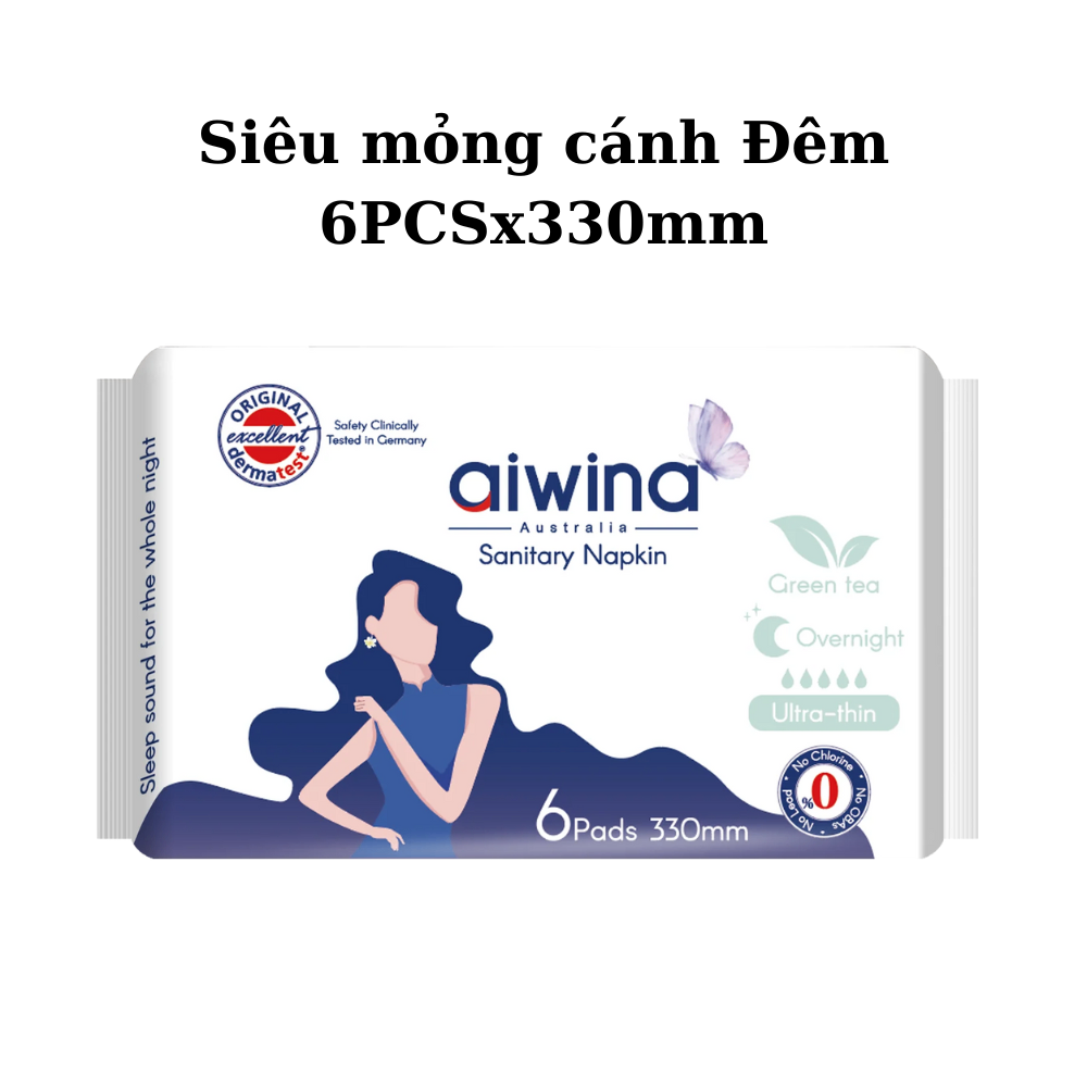 Băng vệ sinh Aiwina (Hương trà) các loại chống tràn tuyệt đối siêu thấm
