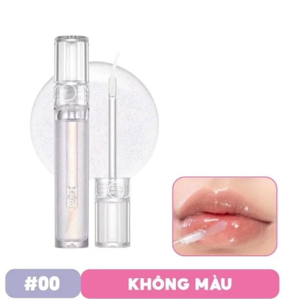 Son bóng nhũ Romand Glasting Water Gloss 4.5g tint bóng mịn mượt