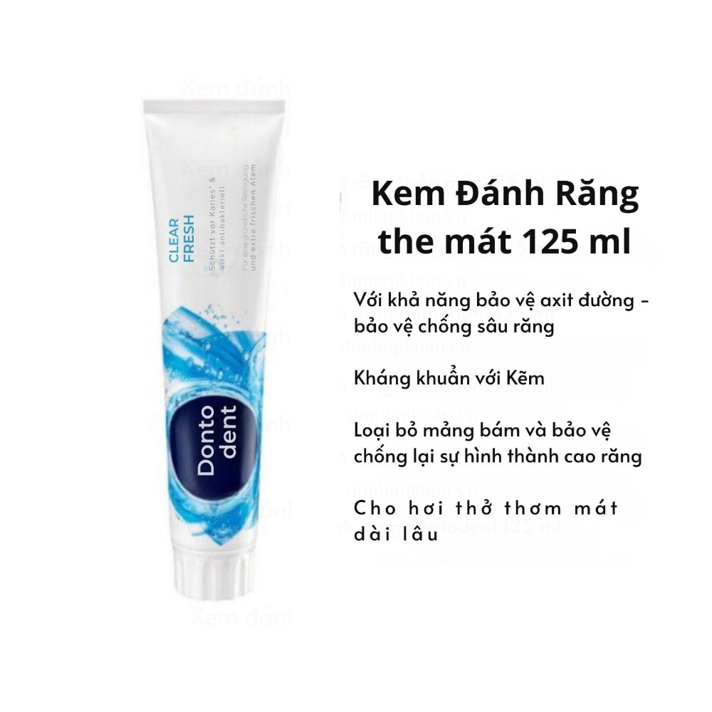 Kem đánh răng Dontodent Toothpaste 125ml hỗ trợ các vấn đề về răng miệng