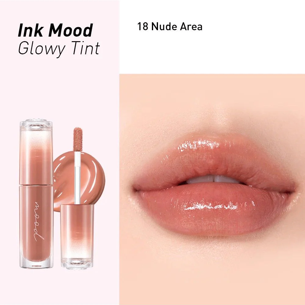 Son bóng Peripera Ink Mood Glowy Tint 4g lên màu chuẩn lâu trôi