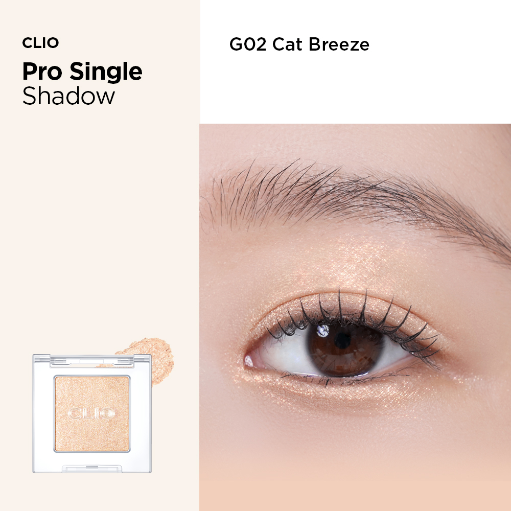 Phấn mắt 1 ô nhũ CLIO 1.5g độ bám màu tốt, nhẹ nhàng, tự nhiên và lâu trôi
