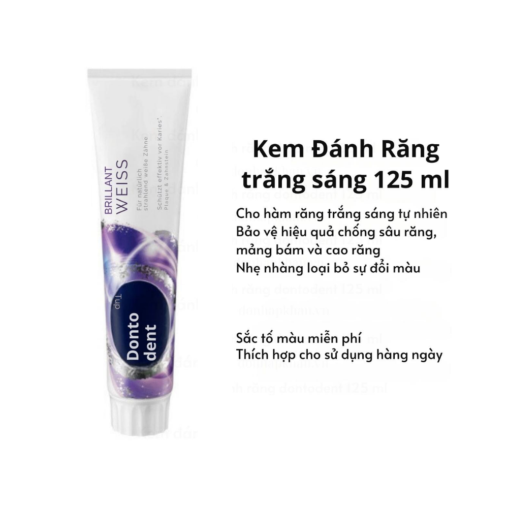 Kem đánh răng Dontodent Toothpaste 125ml hỗ trợ các vấn đề về răng miệng