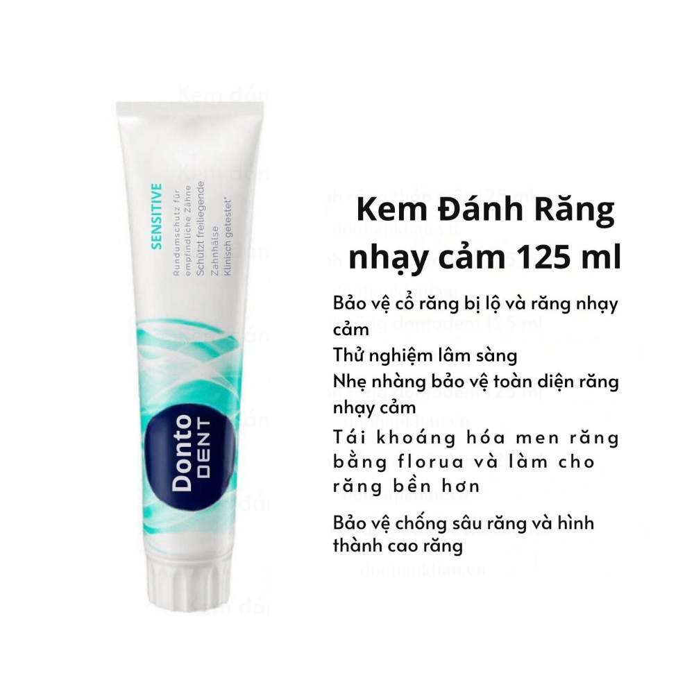 Kem đánh răng Dontodent Toothpaste 125ml hỗ trợ các vấn đề về răng miệng