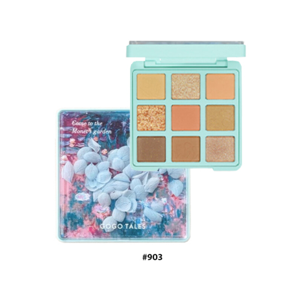 Bảng phấn mắt 9 ô GOGO TALES Secret Garden EyeShadow Palette 15g mềm mịn lâu trôi