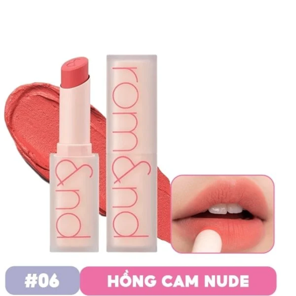 Son lì Romand Zero Gram Matte Lipstick 4g mềm mịn tự nhiên