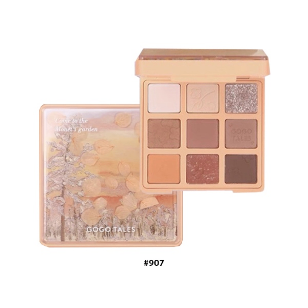 Bảng phấn mắt 9 ô GOGO TALES Secret Garden EyeShadow Palette 15g mềm mịn lâu trôi