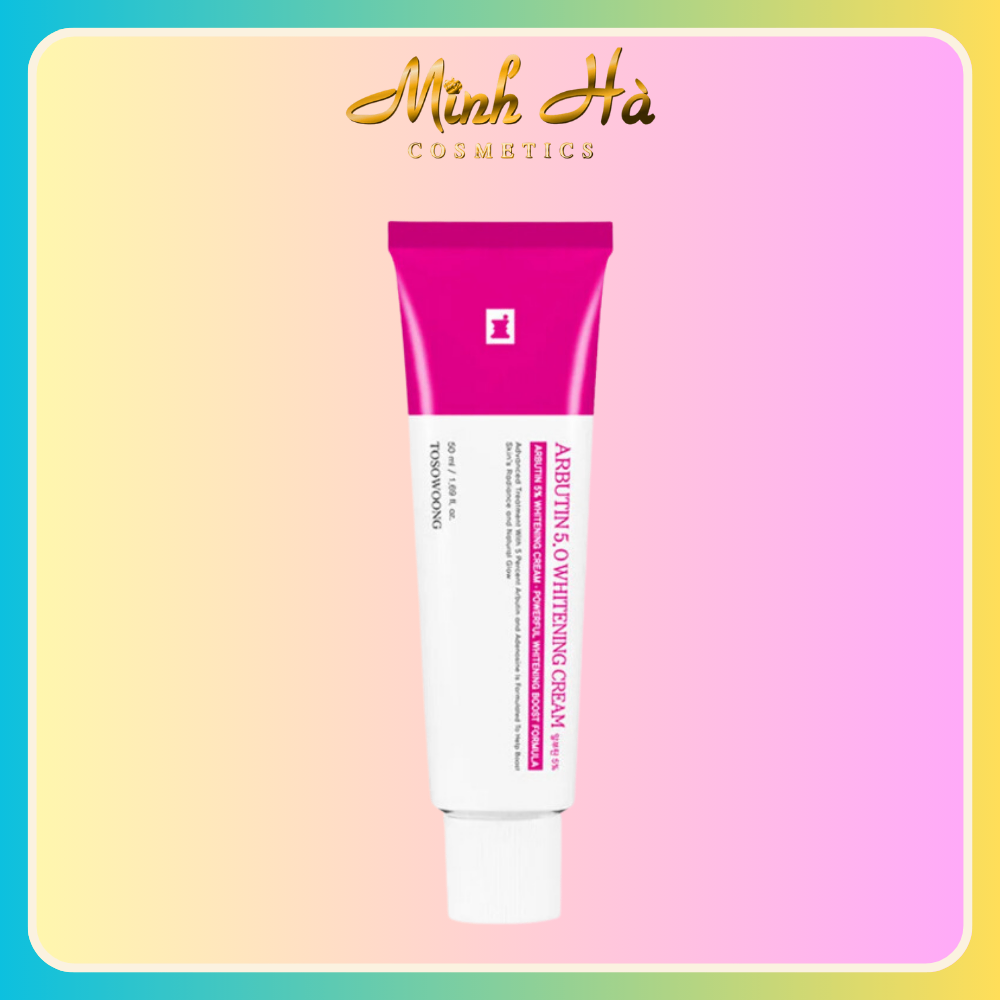 Kem dưỡng trắng da TOSOWOONG Arbutin 5.0 Whitening Cream 50ml
