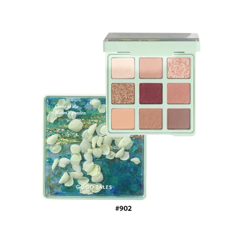 Bảng phấn mắt 9 ô GOGO TALES Secret Garden EyeShadow Palette 15g mềm mịn lâu trôi