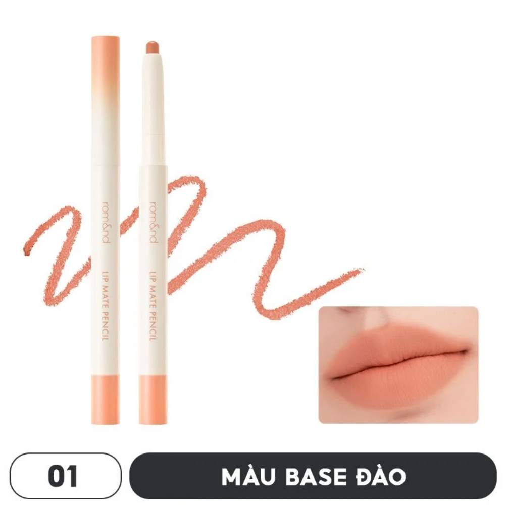 Chì kẻ viền môi Romand Lip Mate Pencil 3g mịn lì lâu trôi màu sắc đa dạng