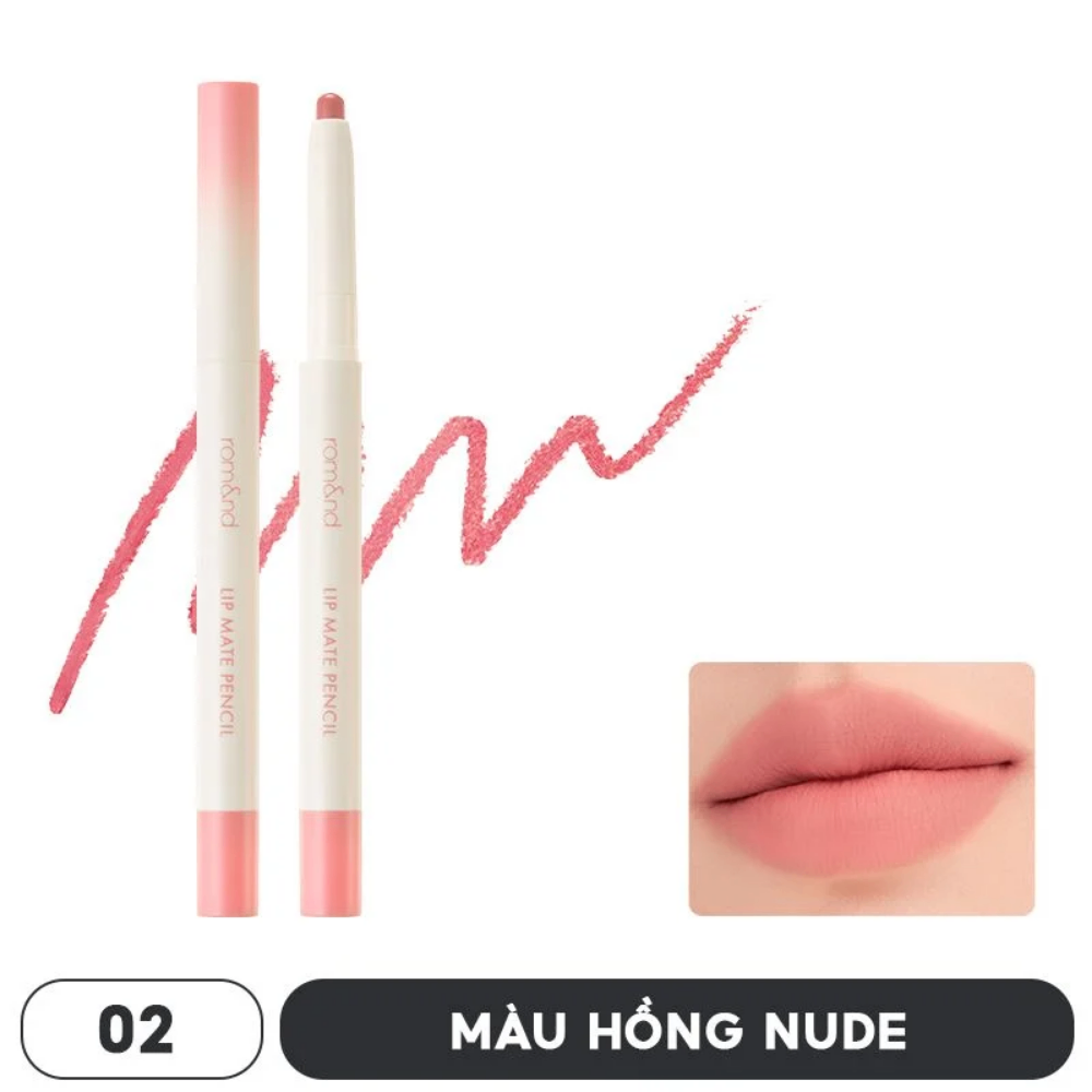 Chì kẻ viền môi Romand Lip Mate Pencil 3g mịn lì lâu trôi màu sắc đa dạng
