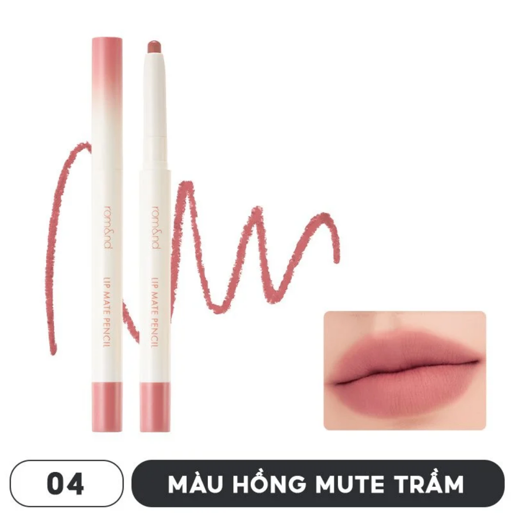 Chì kẻ viền môi Romand Lip Mate Pencil 3g mịn lì lâu trôi màu sắc đa dạng