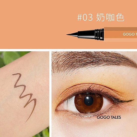 Kẻ mắt dạ Gogo Tales Slender Beckoning Eyeliner 0.6ml chống nước sắc nét siêu mảnh