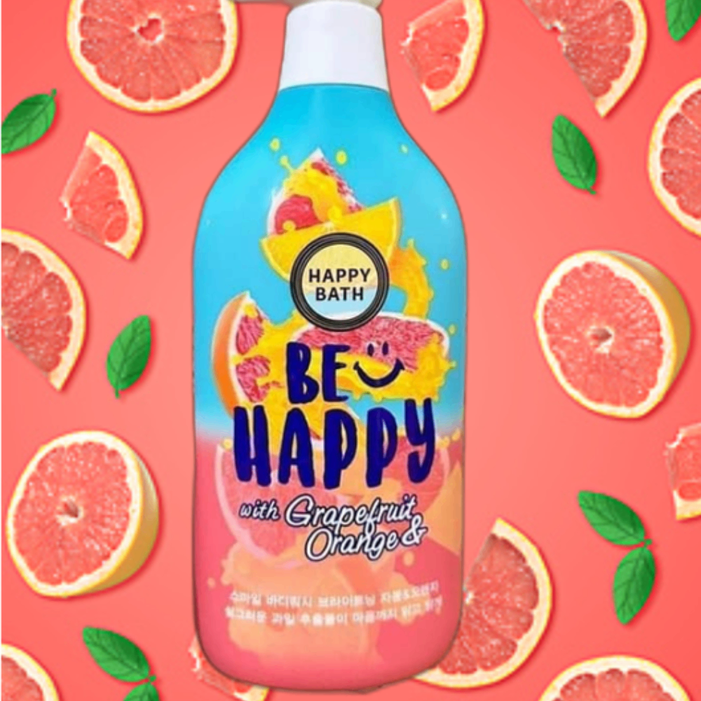 Sữa tắm Happy Bath Smile Body Wash 900g cảm giác dễ chịu, thư thái dưỡng ẩm