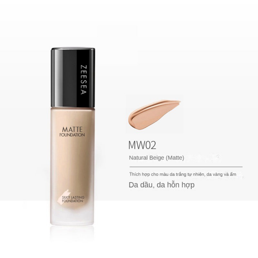 Kem nền Zeesea Hydrating Foundation, Matte Foundation và Sliky Lasting Foundation 30ml kiềm dầu hiệu quả