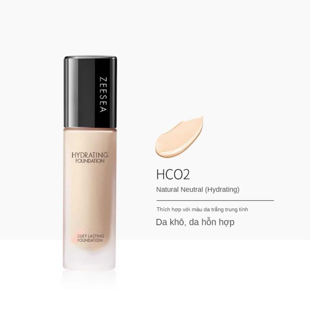 Kem nền Zeesea Hydrating Foundation, Matte Foundation và Sliky Lasting Foundation 30ml kiềm dầu hiệu quả