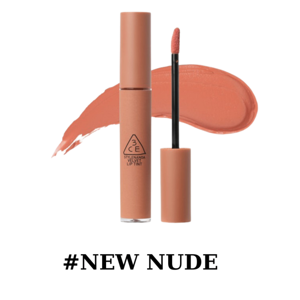 Son kem lì 3CE Velvet Lip Tint 4g lên môi cực mịn, chuẩn tone màu
