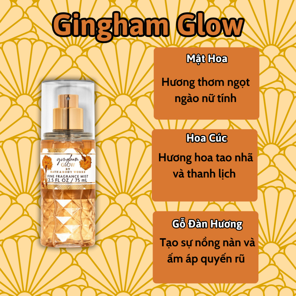 Xịt thơm body Bath & Body Works 75ml xịt thơm toàn thân đa dạng mùi hương phù hợp mọi lứa tuổi