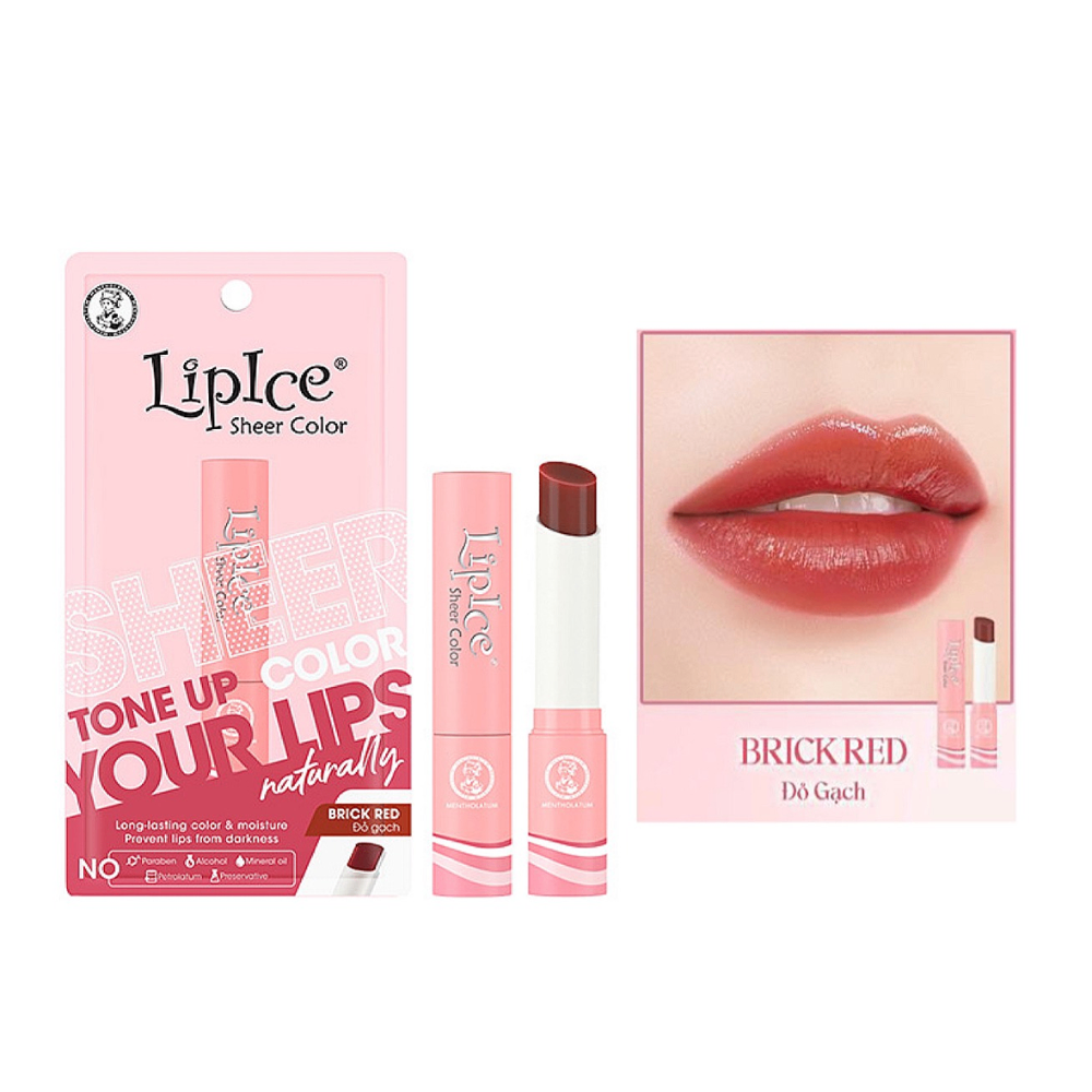 Son dưỡng có màu Lipice Sheer Color Moist Shield 4g môi ẩm mượt, hồng tự nhiên
