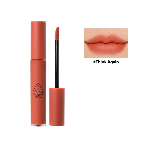 Son kem lì 3CE Velvet Lip Tint 4g lên môi cực mịn, chuẩn tone màu