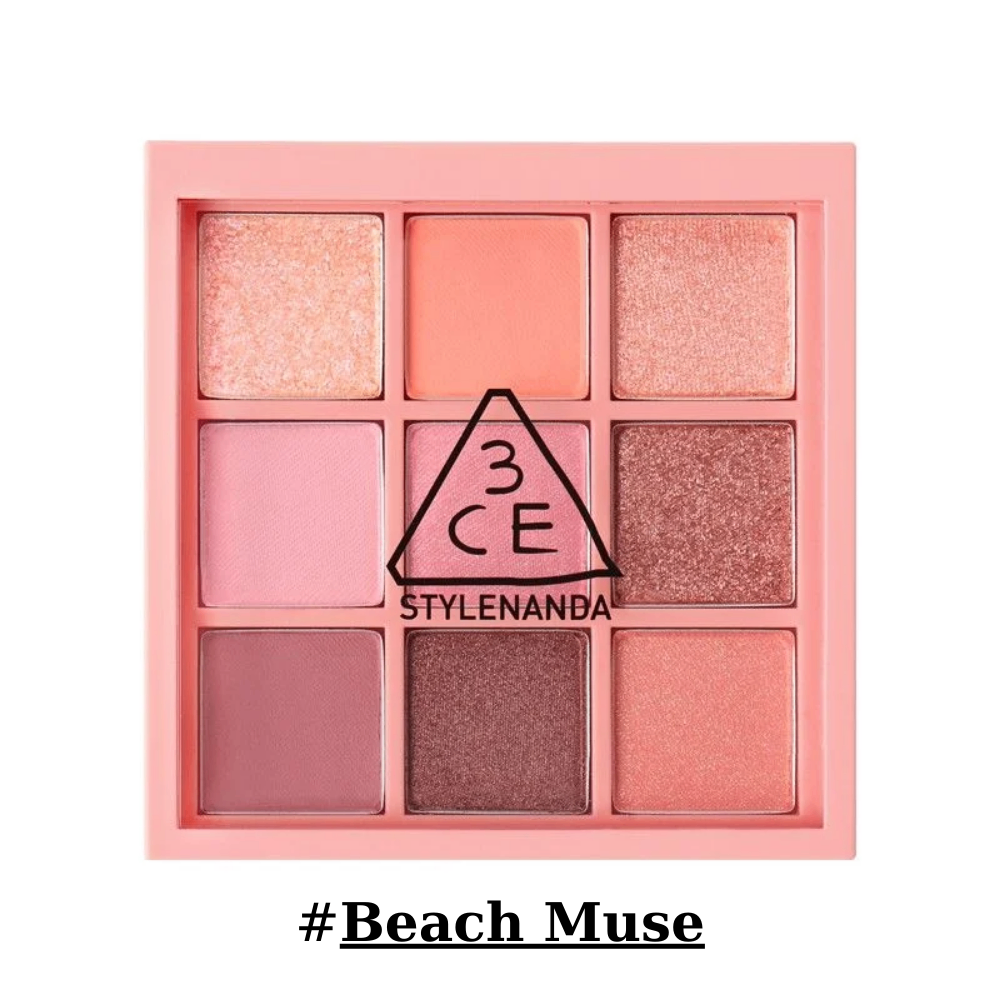 Bảng phấn mắt 9 ô 3CE Multi Eye Color Palette 8g thiết kế nhỏ gọn bám màu lâu trôi