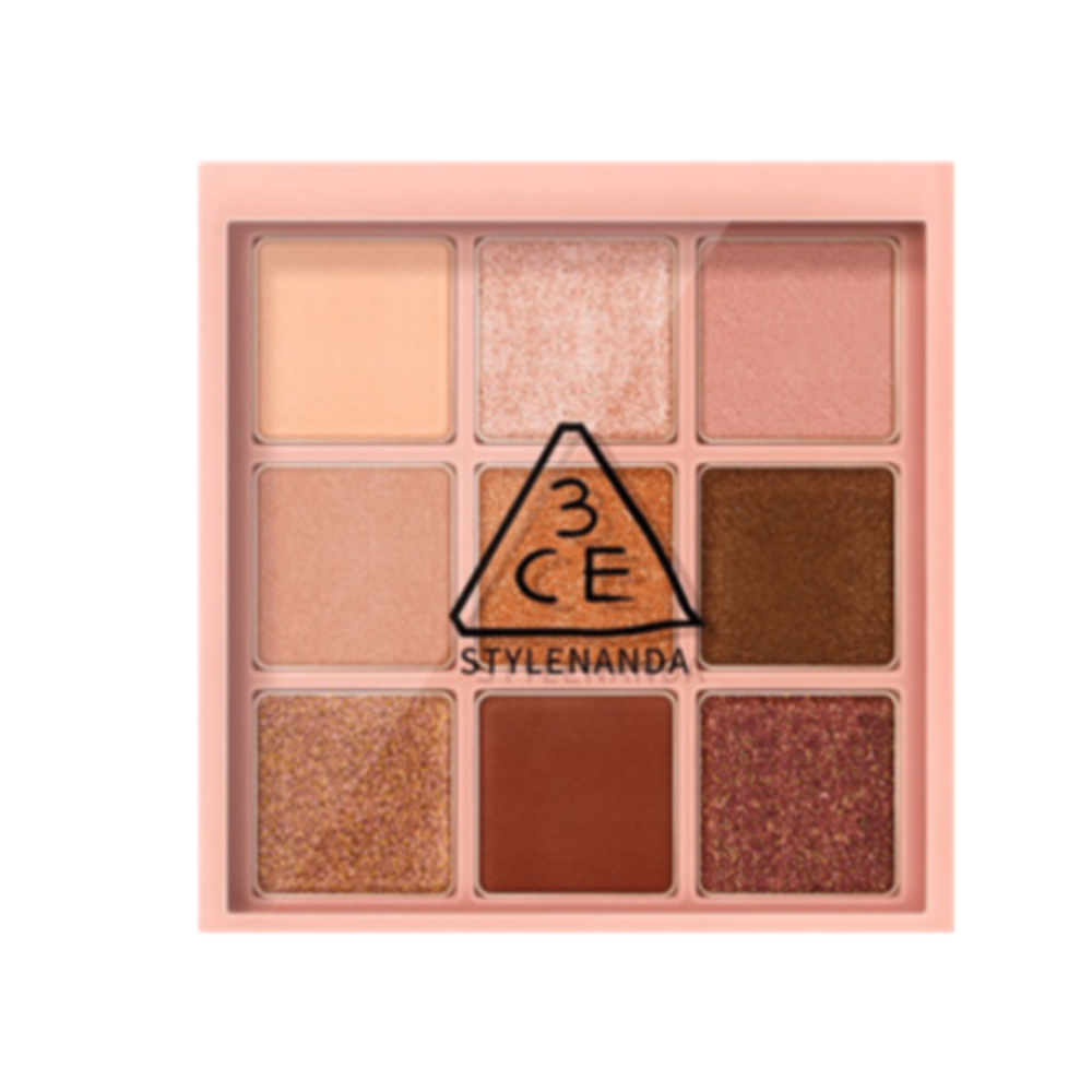 Bảng phấn mắt 9 ô 3CE Multi Eye Color Palette 8g thiết kế nhỏ gọn bám màu lâu trôi
