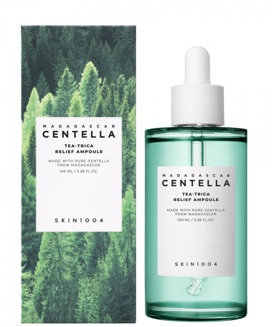 Tinh chất Skin1004 Madagascar Centella Poremizing Flash Ampoule, Tea-Trica Relief Ampoule 100ml làm dịu cấp ẩm cho da