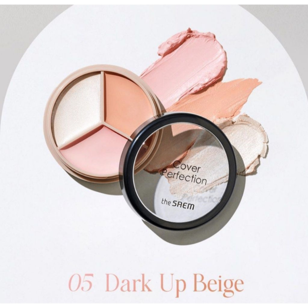 Che khuyết điểm triệt sắc The Saem Cover Triple Pot Concealer 4.5g hiệu ứng che phủ đa dạng