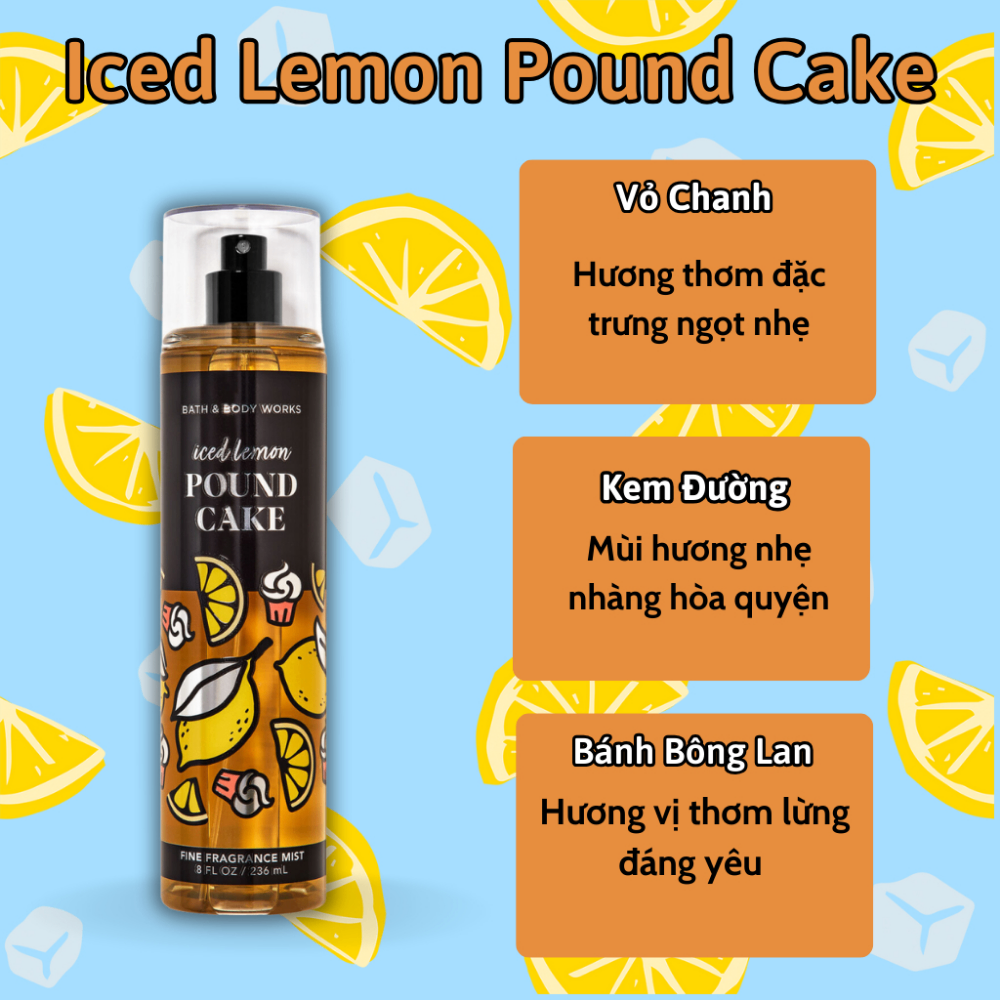 Xịt thơm Bath & Body Works 236ml với mùi hương ngọt ngào, mát dịu, nhẹ nhàng phù hợp cho mọi lứa tuổi