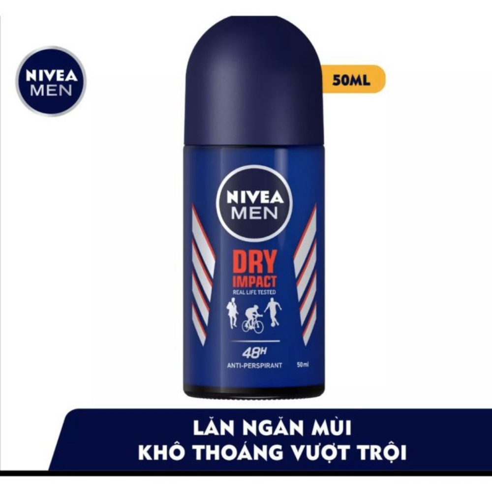 Lăn khử mùi Nivea Extra brightening Nữ Pearl & Beauty Nữ Dry impact cho nam 25/50ml dạng lăn nhỏ gọn, dễ bỏ túi