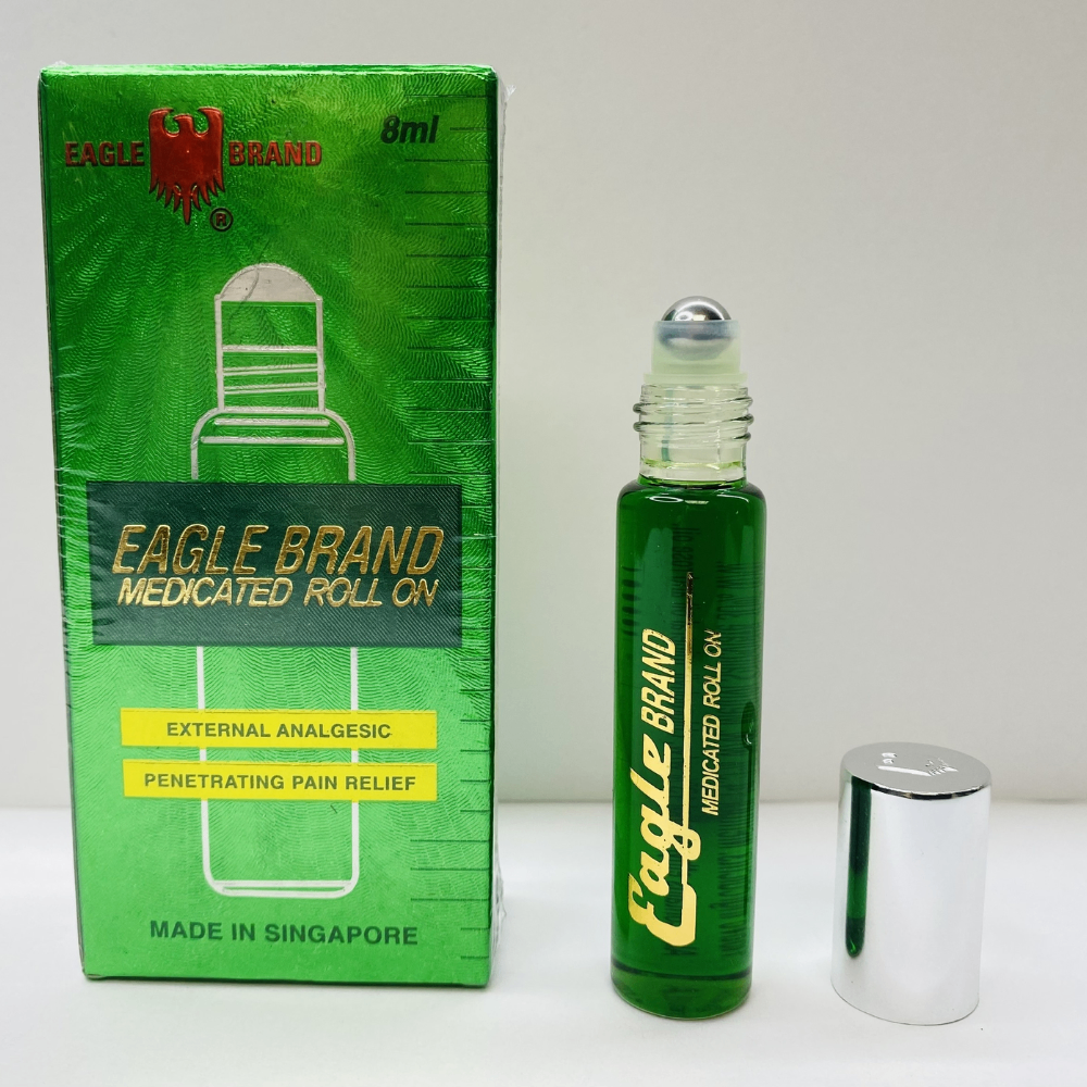 Dầu gió dạng lăn Eagle Brand Medicated Roll On 8ml hương thơm nhẹ nhàng dễ chịu