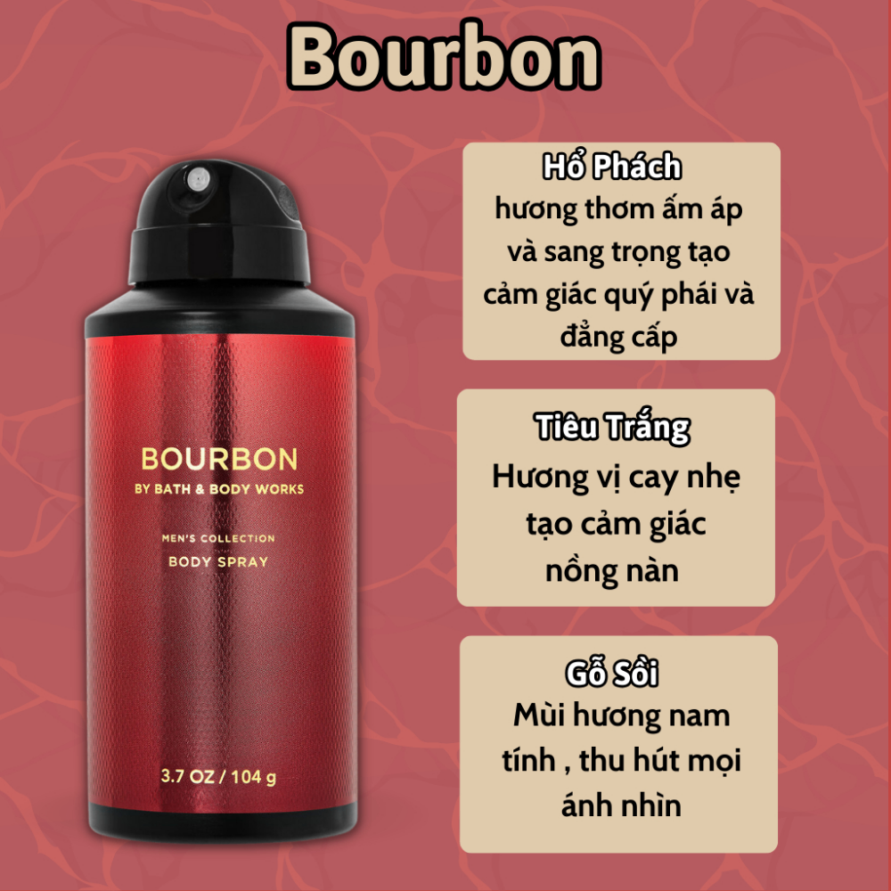 Xịt thơm cho nam Bath & Body Works 104g hương thơm dài lâu tạo cảm giác tự tin năng động