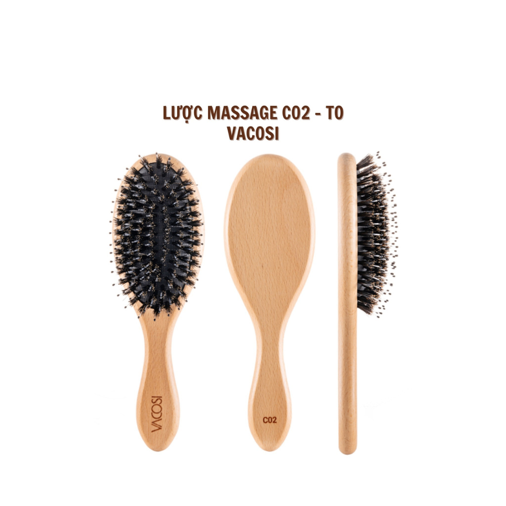 Lược gỡ rối Vacosi cho tóc ướt và tóc khô, tóc yếu